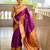 soft litchi art silk paithani jacquard saree (raffel-paithani-purple)