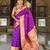 soft litchi art silk paithani jacquard saree (raffel-paithani-purple)