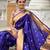 soft litchi art silk paithani jacquard saree (raffel-paithani-violet)