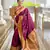 soft litchi art silk paithani jacquard saree (raffel-paithani-wine)