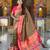 soft litchi art silk paithani jacquard saree (royal-paithani-1-mahendi)