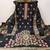 black zari woven chanderi silk dress materials