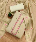 chiku zari woven chanderi silk dress materials