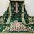green zari woven chanderi silk dress materials