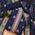 navy blue zari woven chanderi silk dress materials
