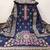 navy blue zari woven chanderi silk dress materials