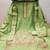light green zari woven chanderi silk dress materials