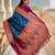 soft litchi art silk paithani jacquard saree (sparkal-paithani-firozi)