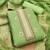 light green zari woven chanderi silk dress materials