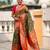 soft litchi art silk paithani jacquard saree (sparkal-paithani-mahendi)