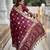 soft dola art silk fancy jacquard bollywood saree (swastik-dola-maroon)