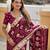 soft dola art silk fancy jacquard bollywood saree (swastik-dola-maroon)