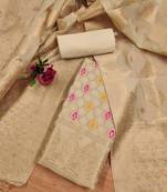 chiku zari woven chanderi silk dress materials