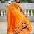 soft litchi art silk banarasi art silk jacquard saree (temple-paithani-orange)