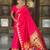 soft litchi art silk banarasi art silk jacquard saree (temple-paithani-rani-pink)