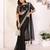 georgette embroidered & sequin work bollywood fancy saree (madhvi-black)