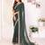 georgette embroidered & sequin work bollywood fancy saree (madhvi-green)