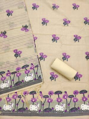 chiku zari woven banarasi dress materials 3