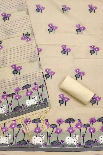 chiku zari woven banarasi dress materials
