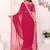 georgette embroidered & sequin work bollywood fancy saree (madhvi-pink)