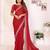 georgette embroidered & sequin work bollywood fancy saree (madhvi-red)
