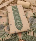 chiku zari woven banarasi dress materials