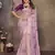 chiffon net embroidery work bollywood fancy saree (vedangi-lavender)