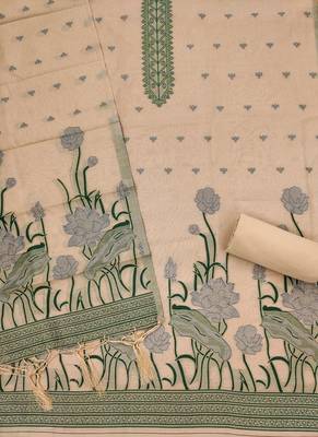 chiku zari woven banarasi dress materials 3