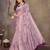 chiffon net embroidery work bollywood fancy saree (vedangi-lavender)