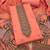 peach zari woven banarasi dress materials