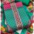 teal chinon pakistani pattern dress material