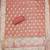 peach zari woven banarasi dress materials