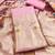 light baby pink zari woven banarasi dress materials