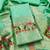 sea green zari woven banarasi dress materials