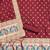 maroon zari woven banarasi dress materials