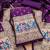 purple zari woven banarasi dress materials