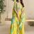 Mustard embroidered sequins chinon shrug suit - Full stitched free size