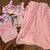 Pink embroidered sequins chinon shrug suit - Full stitched free size