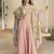 Pink embroidered sequins chinon shrug suit - Full stitched free size