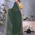 georgette embroidered & sequin work bollywood fancy saree (shreeja-green)