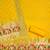yellow zari woven banarasi dress materials