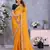 georgette embroidered & sequin work bollywood fancy saree (shreeja-mustard)