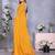 georgette embroidered & sequin work bollywood fancy saree (shreeja-mustard)