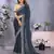 georgette embroidered & sequin work bollywood fancy saree (shreeja-navy)