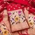 red zari woven banarasi dress materials