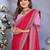 georgette embroidered & sequin work bollywood fancy saree (shreeja-pink)