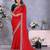 georgette embroidered & sequin work bollywood fancy saree (shreeja-red)