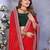 georgette embroidered & sequin work bollywood fancy saree (shreeja-red)
