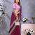 georgette embroidered & sequin work bollywood fancy saree (shreeja-wine)