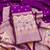 purple zari woven banarasi dress materials